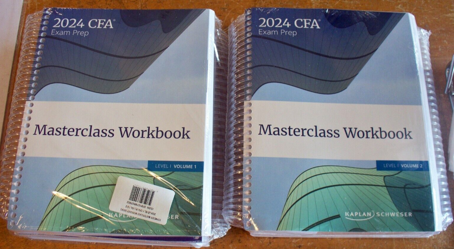 2024 Kaplan Schweser CFA Exam Prep Masterclass Workbooks Level 1 Volumes 1 & 2