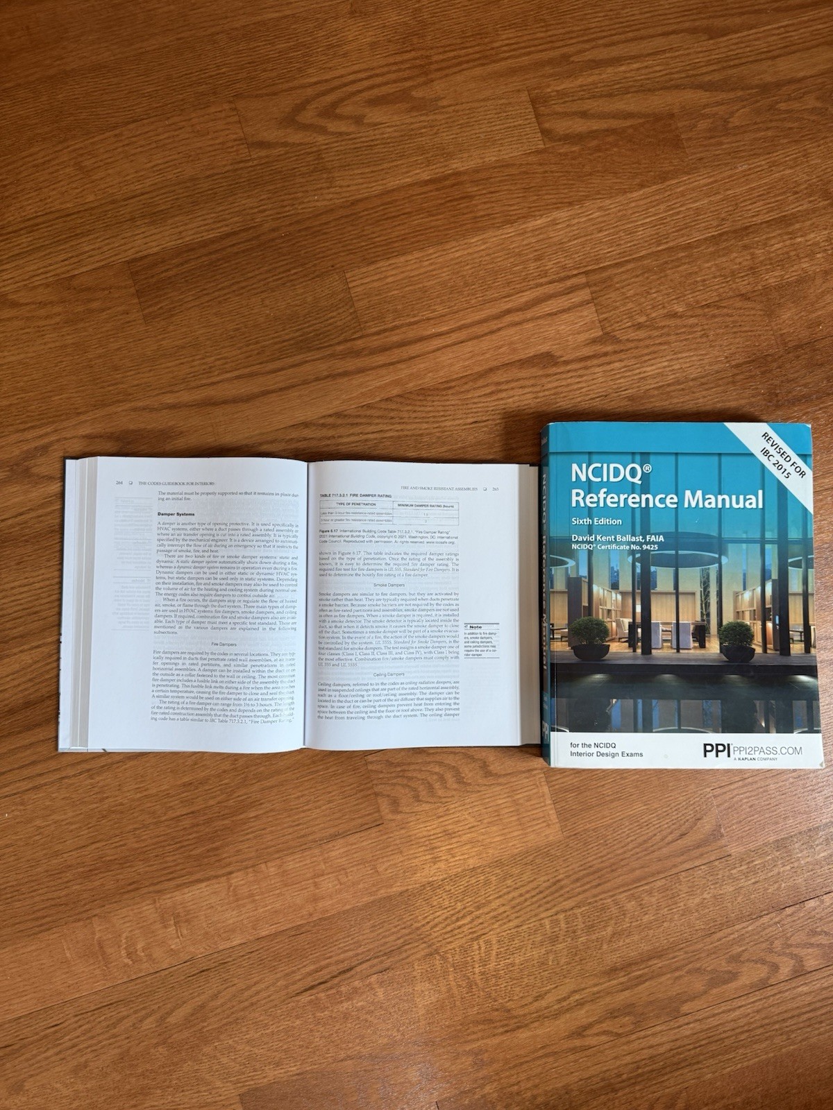 PPI NCIDQ Reference Manual 6th Ed + Codes Guidebook for Interiors 8th Ed