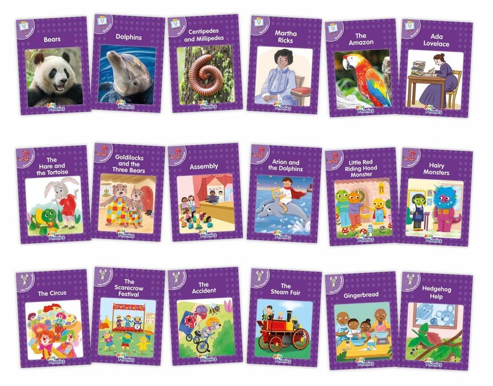 Core Purple Readers Complete Set (18 Books): in Precursive Letters (British Engl