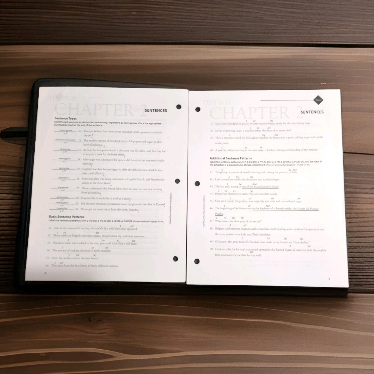 BJU Writing & Grammar TESTS & ANSWER KEY only – 4th Edition – UNUSED