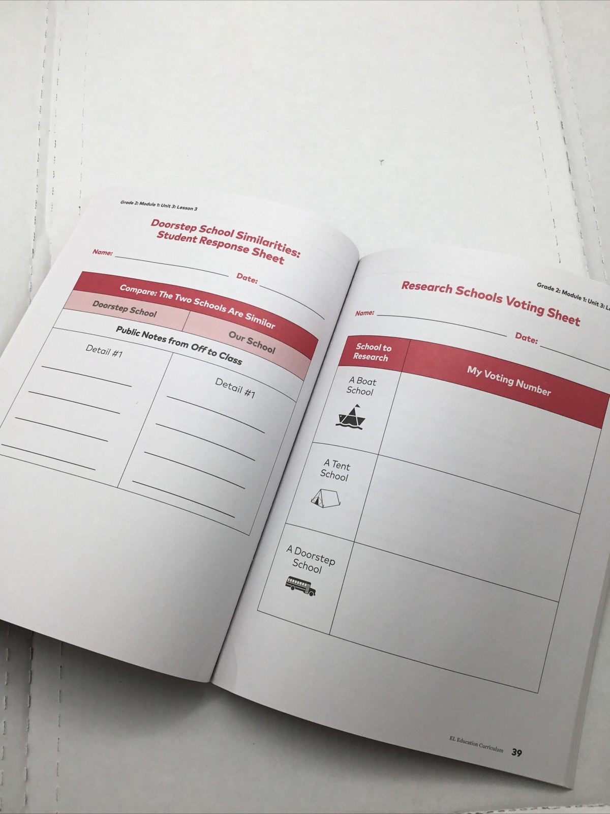 Open Up – Grade 2 – Modules 1 & 2 Language Arts – Student Workbook – Acceptable