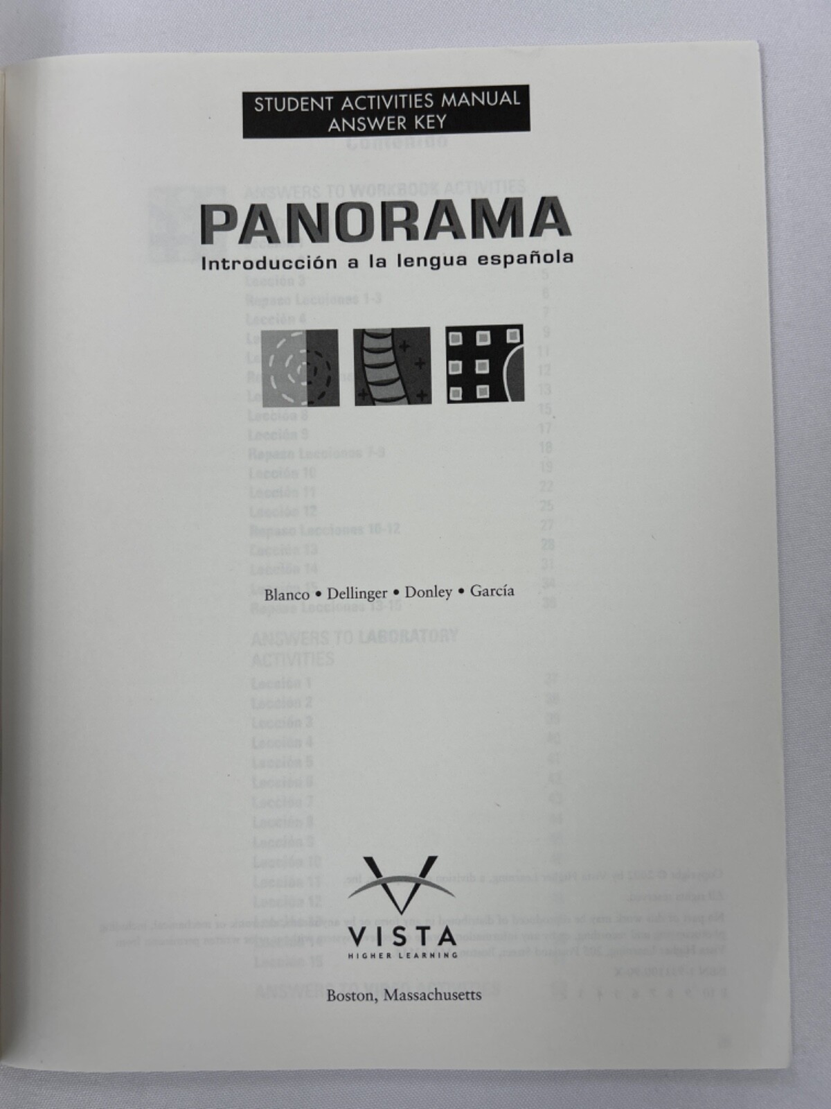 Panorama Third Edition Activities Manual and Answer Key