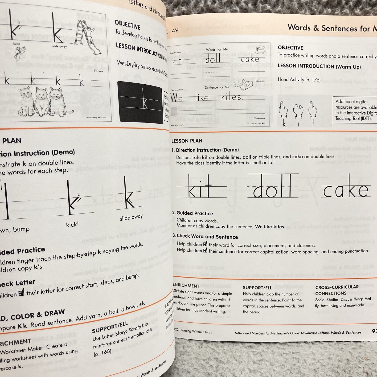 Learning Without Tears – Letters and Numbers for Me Teacher’s Guide Current E…