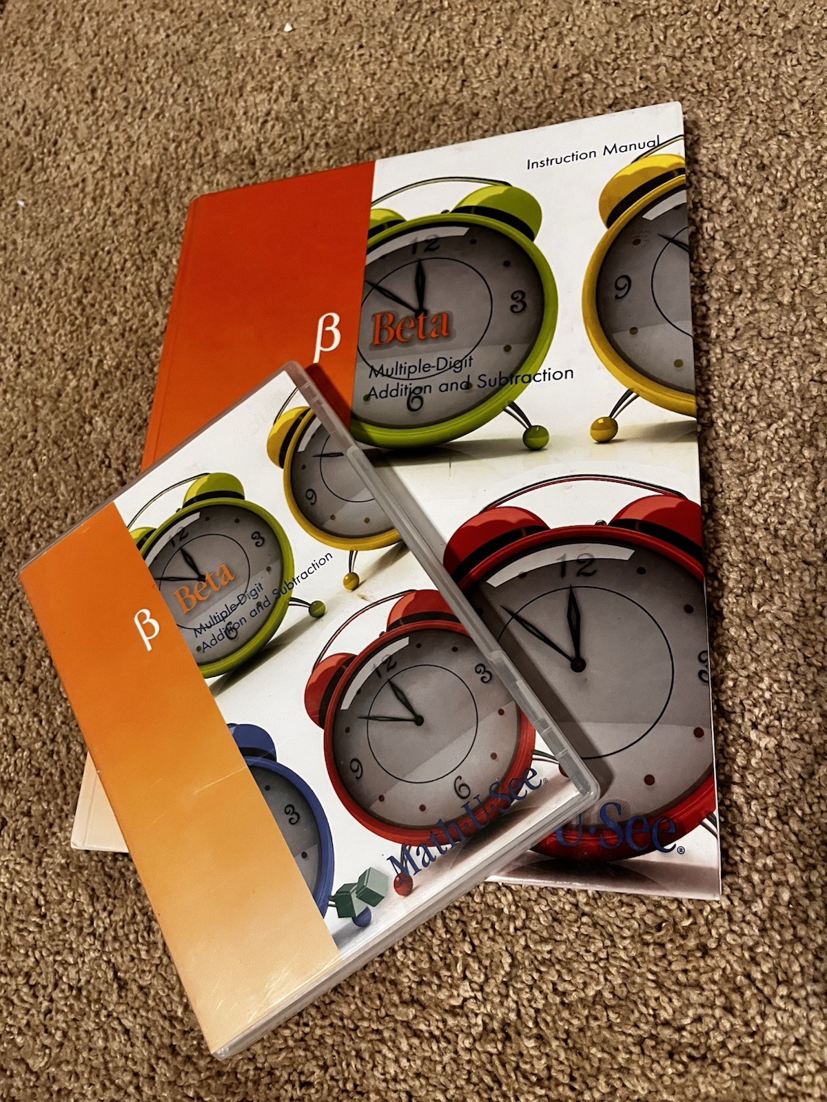 Math U See – Beta – Instruction Manual And DVD Homeschool Addition Subtraction