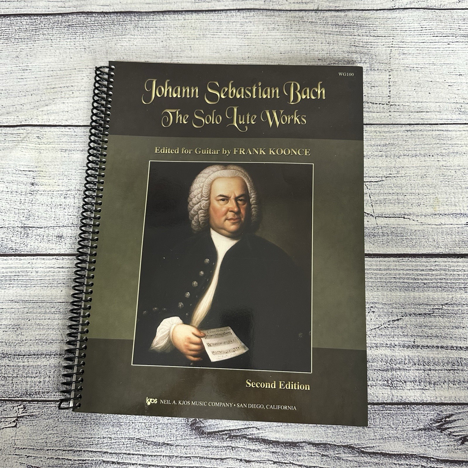 WG100 – The Solo Lute Works of Johann Sebastian Bach for Guitar by Frank Koonce