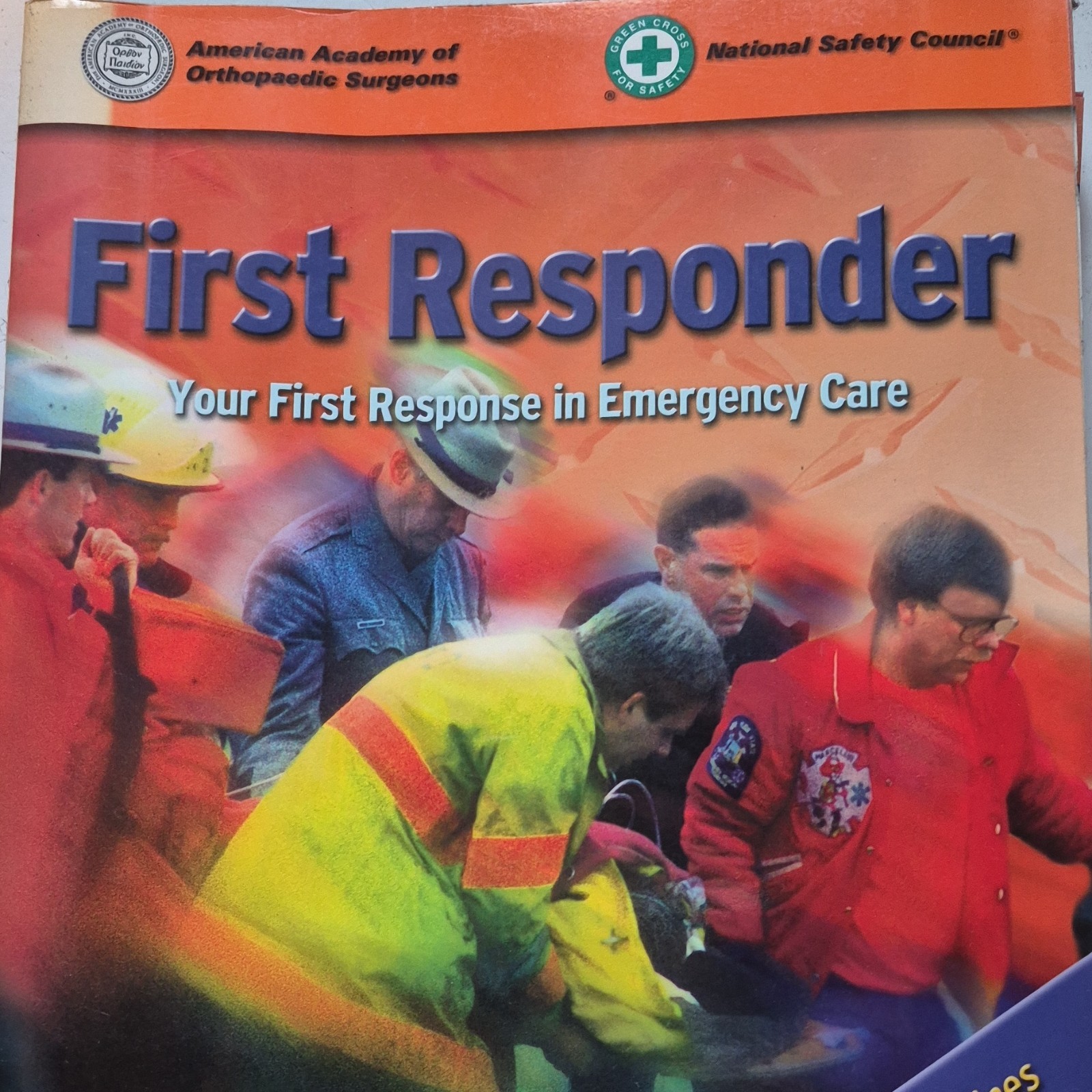 First Responder Emergency Care Instructor’s Book VHS Slide Set Jones & Bartlett